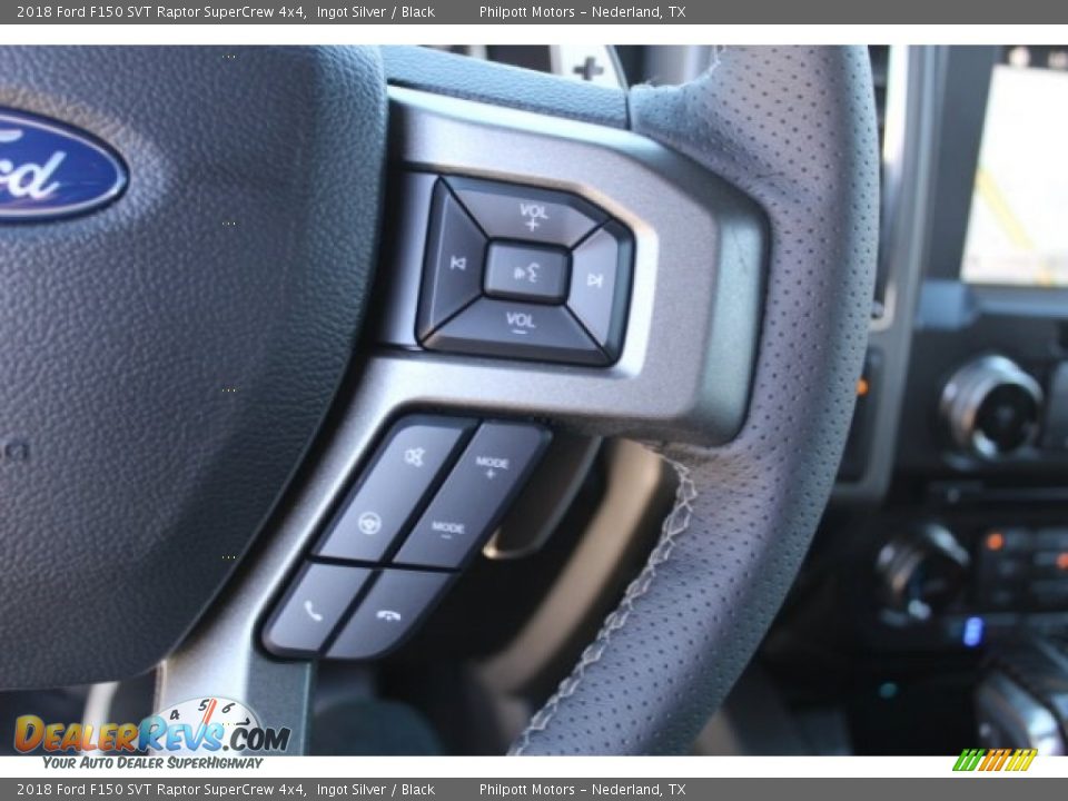2018 Ford F150 SVT Raptor SuperCrew 4x4 Steering Wheel Photo #18