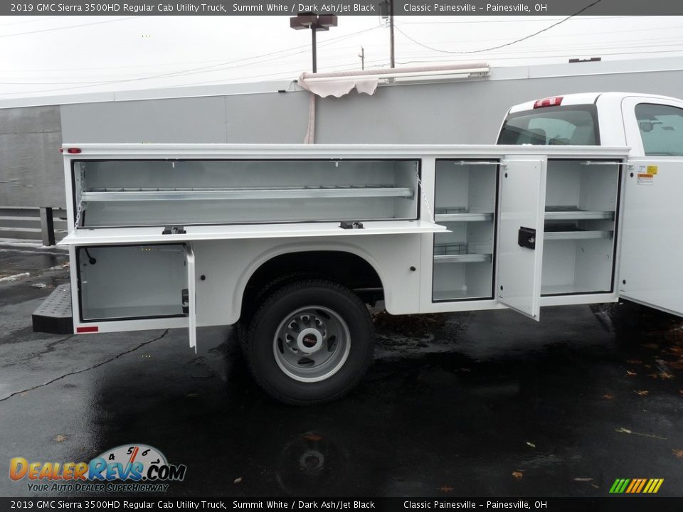 2019 GMC Sierra 3500HD Regular Cab Utility Truck Summit White / Dark Ash/Jet Black Photo #8