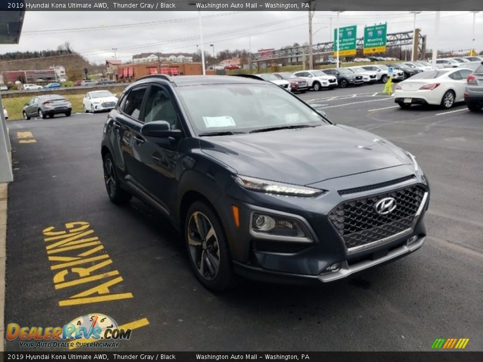 2019 Hyundai Kona Ultimate AWD Thunder Gray / Black Photo #3