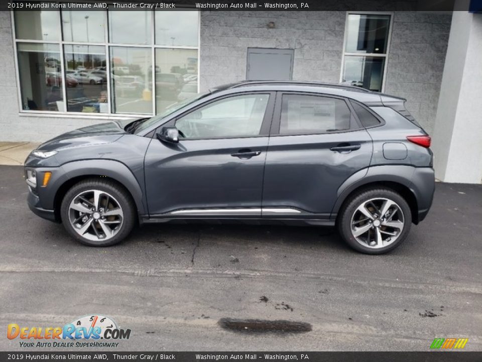 2019 Hyundai Kona Ultimate AWD Thunder Gray / Black Photo #4