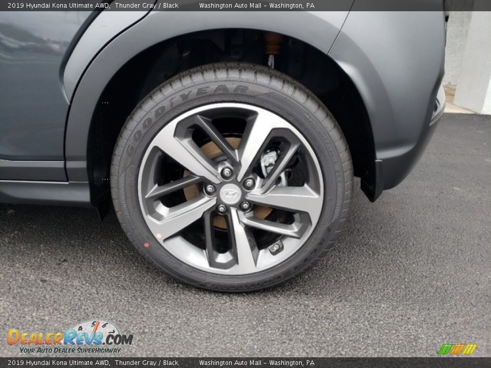 2019 Hyundai Kona Ultimate AWD Thunder Gray / Black Photo #8