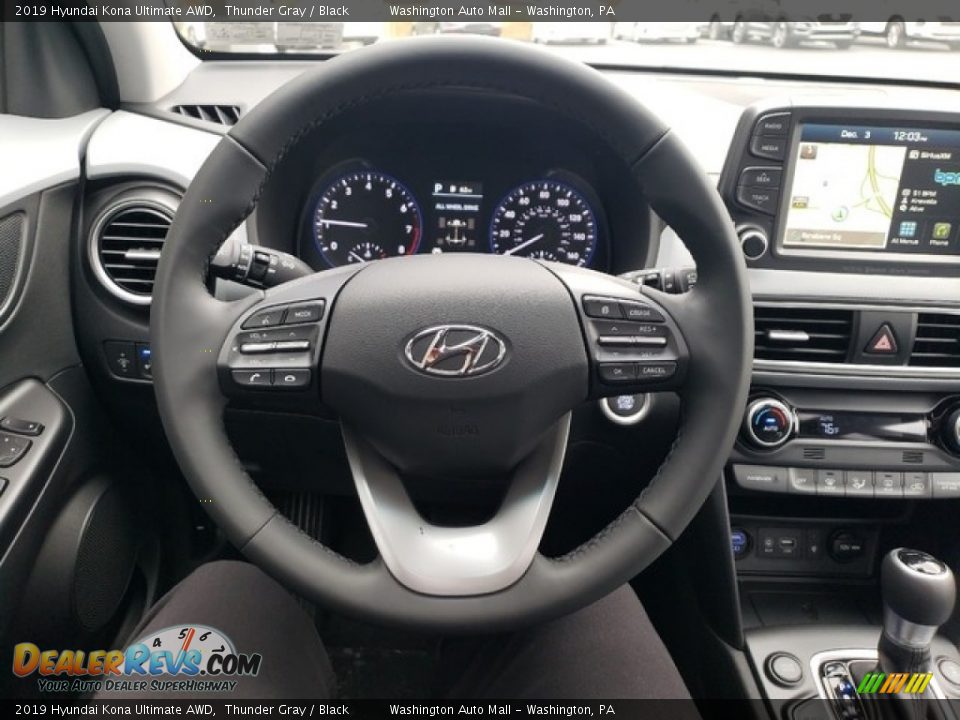 2019 Hyundai Kona Ultimate AWD Thunder Gray / Black Photo #16