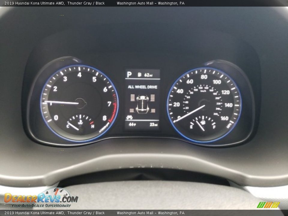 2019 Hyundai Kona Ultimate AWD Thunder Gray / Black Photo #17