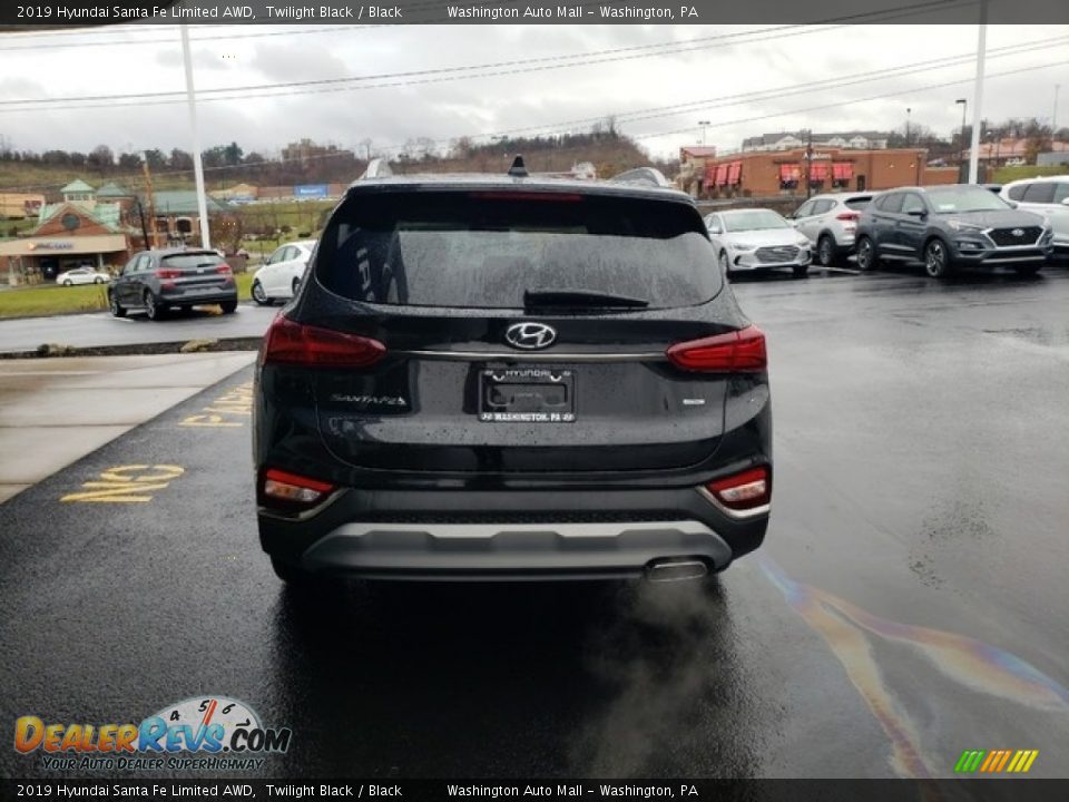 2019 Hyundai Santa Fe Limited AWD Twilight Black / Black Photo #6