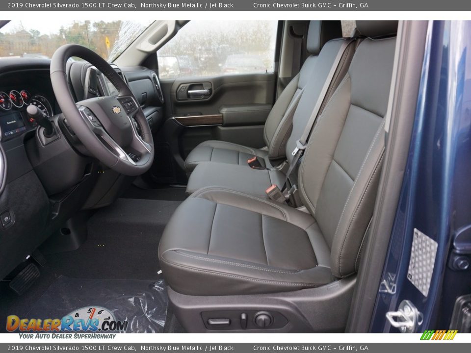 Jet Black Interior - 2019 Chevrolet Silverado 1500 LT Crew Cab Photo #4
