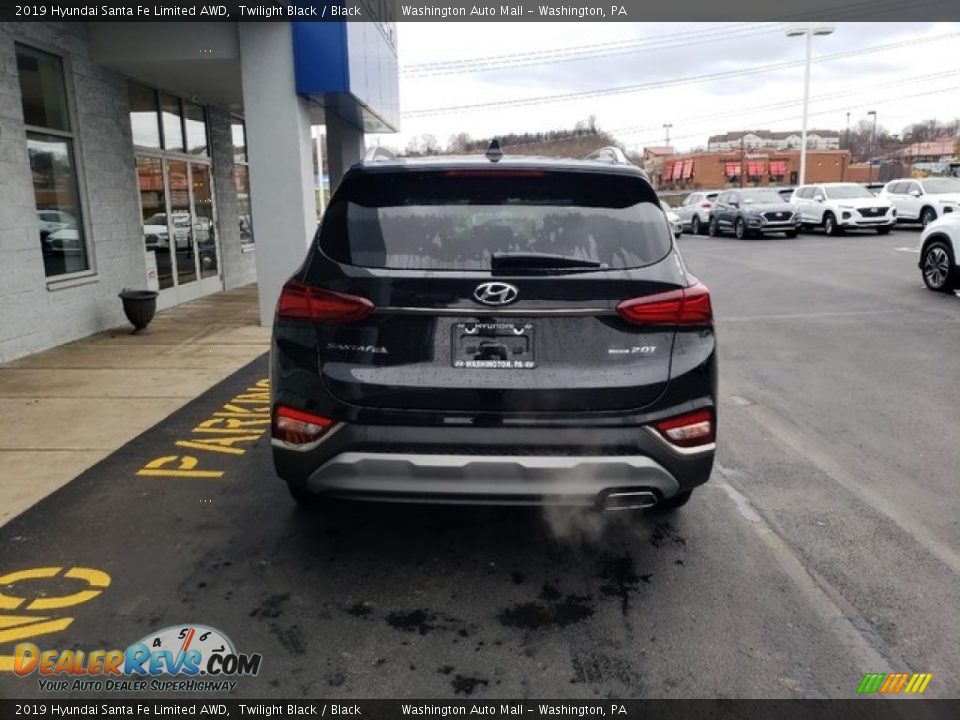 2019 Hyundai Santa Fe Limited AWD Twilight Black / Black Photo #7