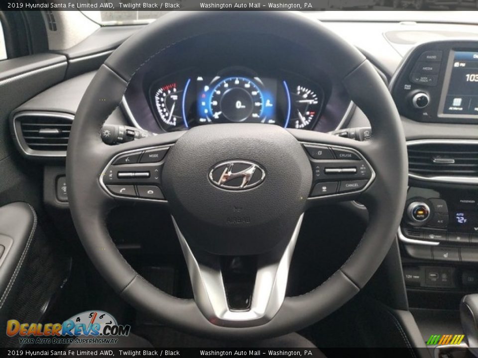 2019 Hyundai Santa Fe Limited AWD Steering Wheel Photo #19