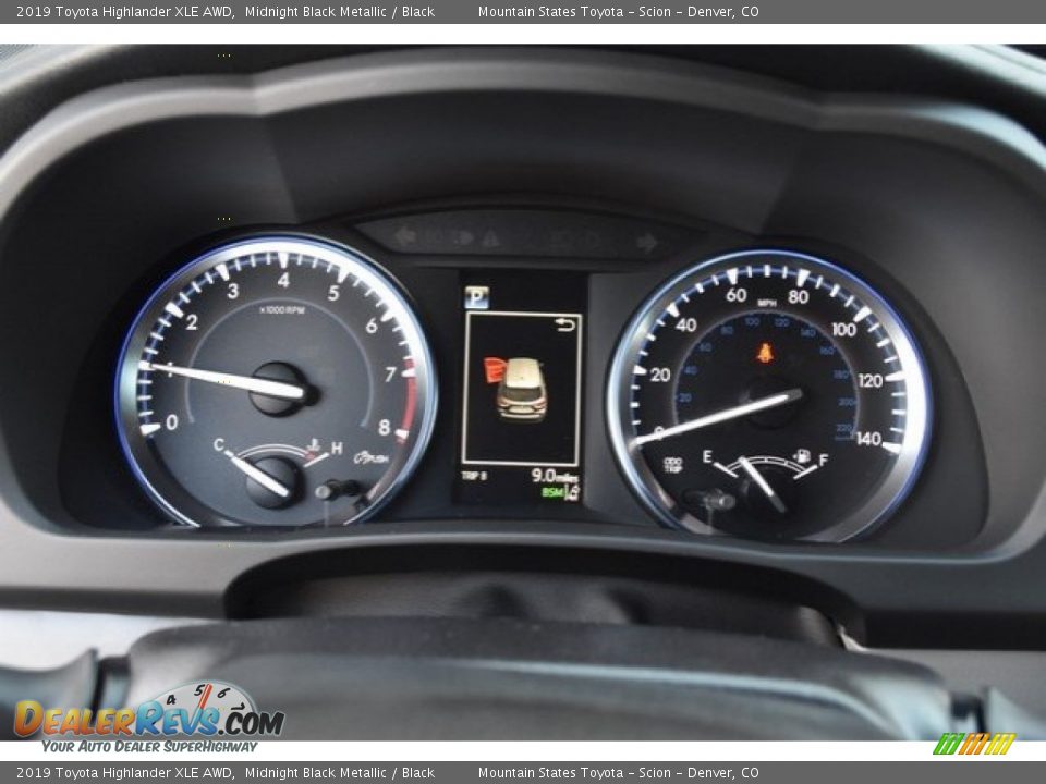2019 Toyota Highlander XLE AWD Midnight Black Metallic / Black Photo #21