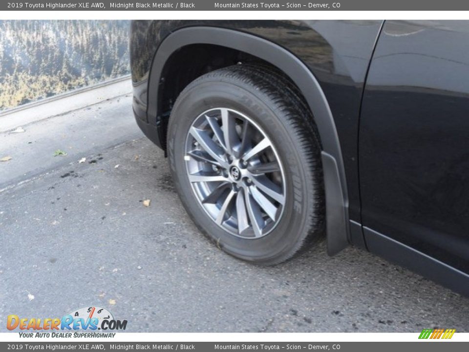 2019 Toyota Highlander XLE AWD Midnight Black Metallic / Black Photo #25