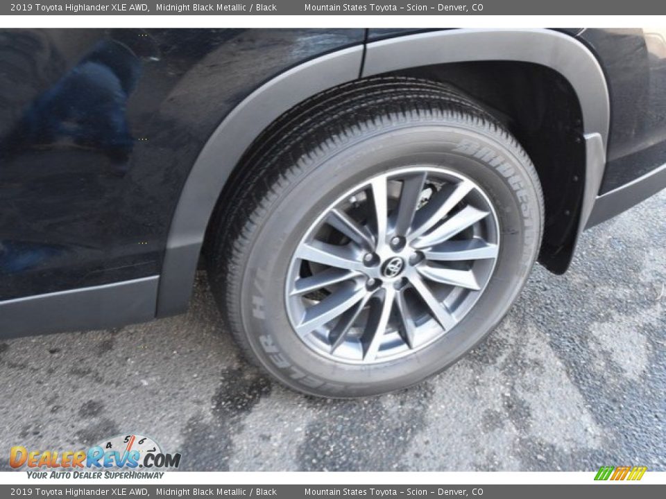 2019 Toyota Highlander XLE AWD Midnight Black Metallic / Black Photo #26