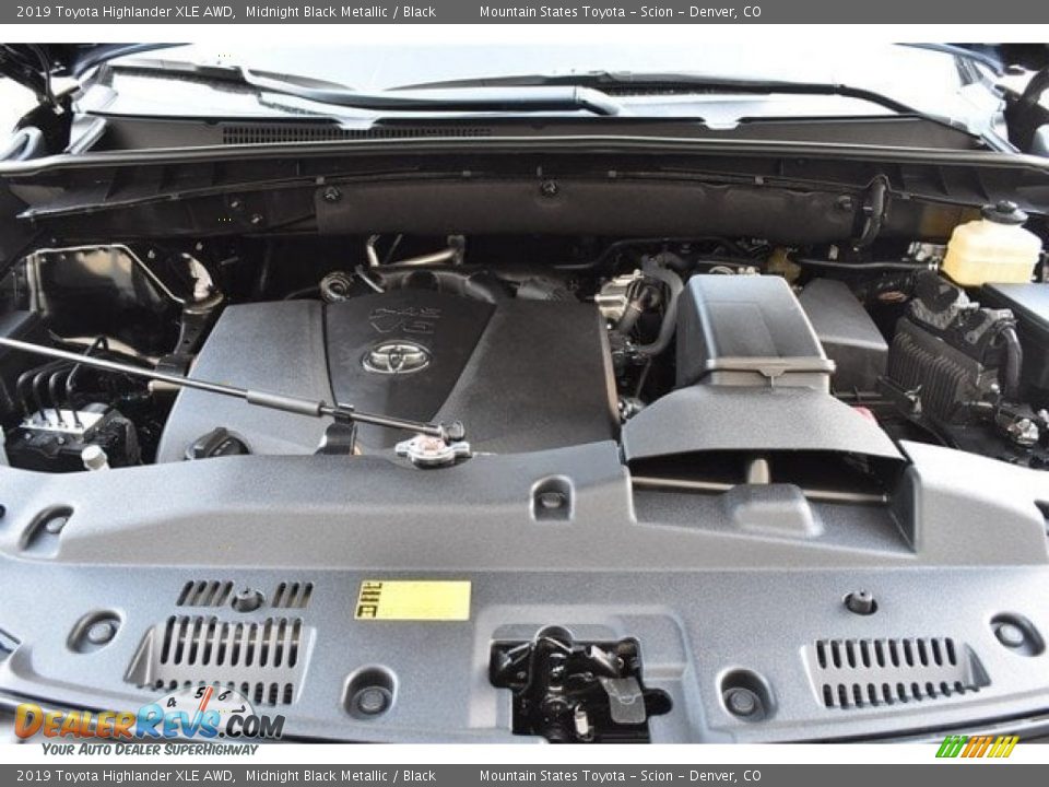 2019 Toyota Highlander XLE AWD Midnight Black Metallic / Black Photo #34