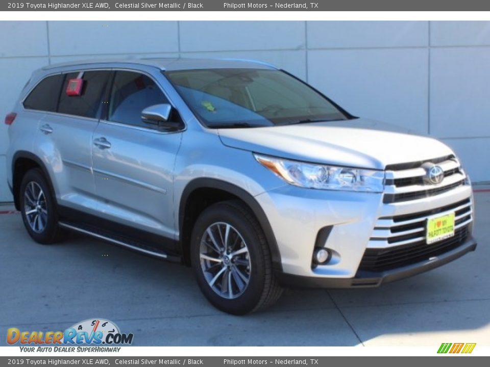 2019 Toyota Highlander XLE AWD Celestial Silver Metallic / Black Photo #2