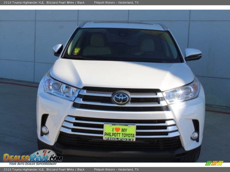 2019 Toyota Highlander XLE Blizzard Pearl White / Black Photo #3