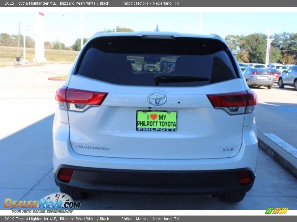 2019 Toyota Highlander XLE Blizzard Pearl White / Black Photo #7