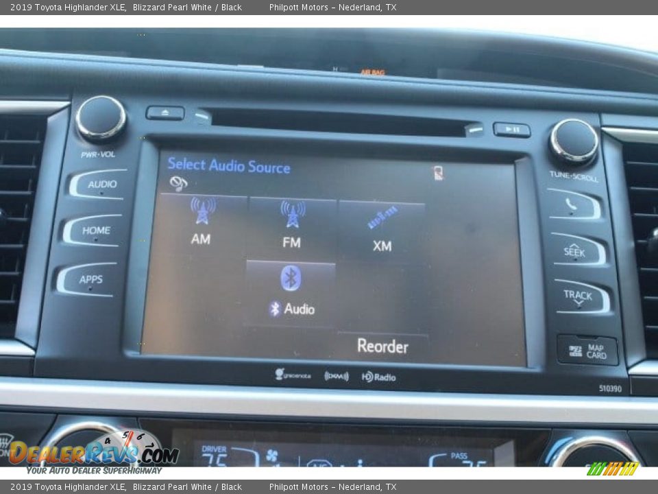 2019 Toyota Highlander XLE Blizzard Pearl White / Black Photo #12