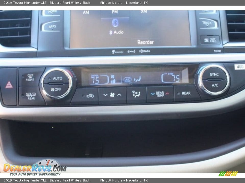 2019 Toyota Highlander XLE Blizzard Pearl White / Black Photo #14
