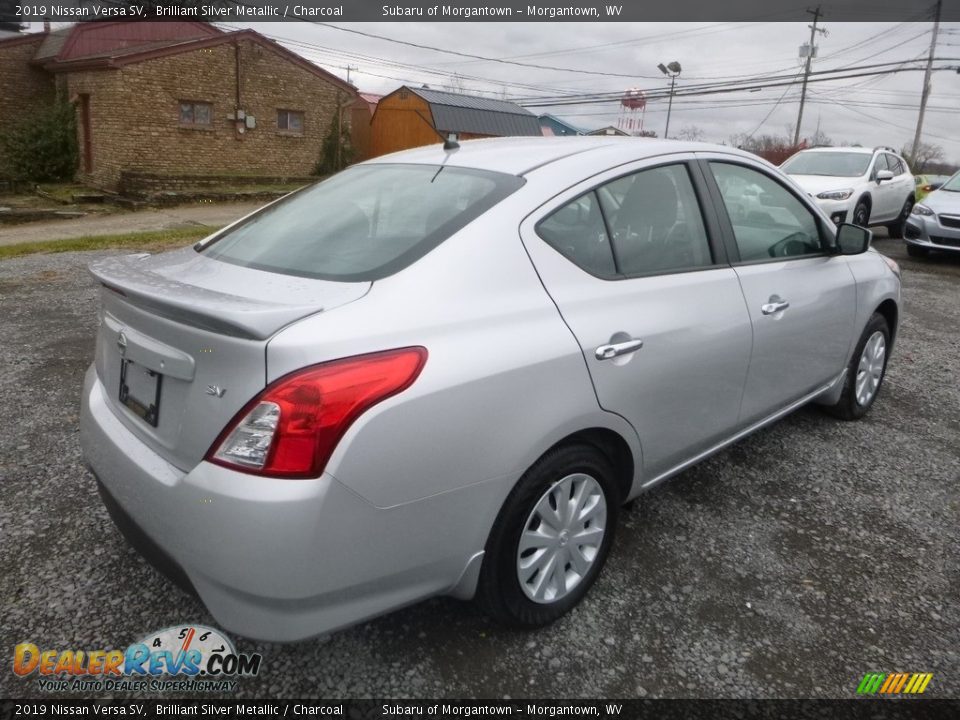 2019 Nissan Versa SV Brilliant Silver Metallic / Charcoal Photo #4