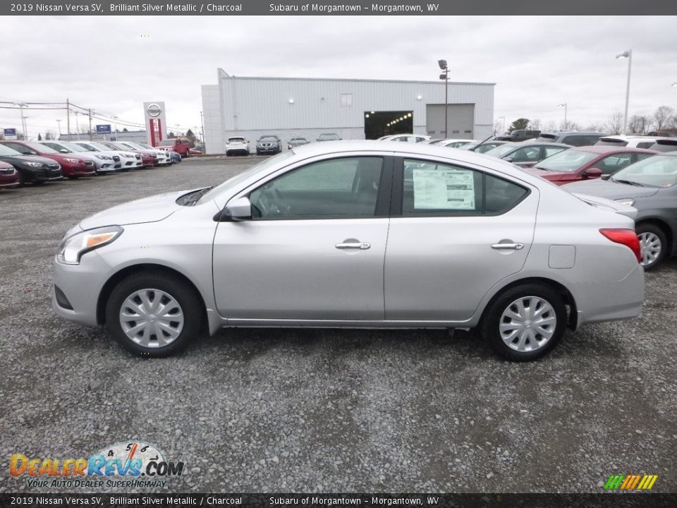 2019 Nissan Versa SV Brilliant Silver Metallic / Charcoal Photo #7