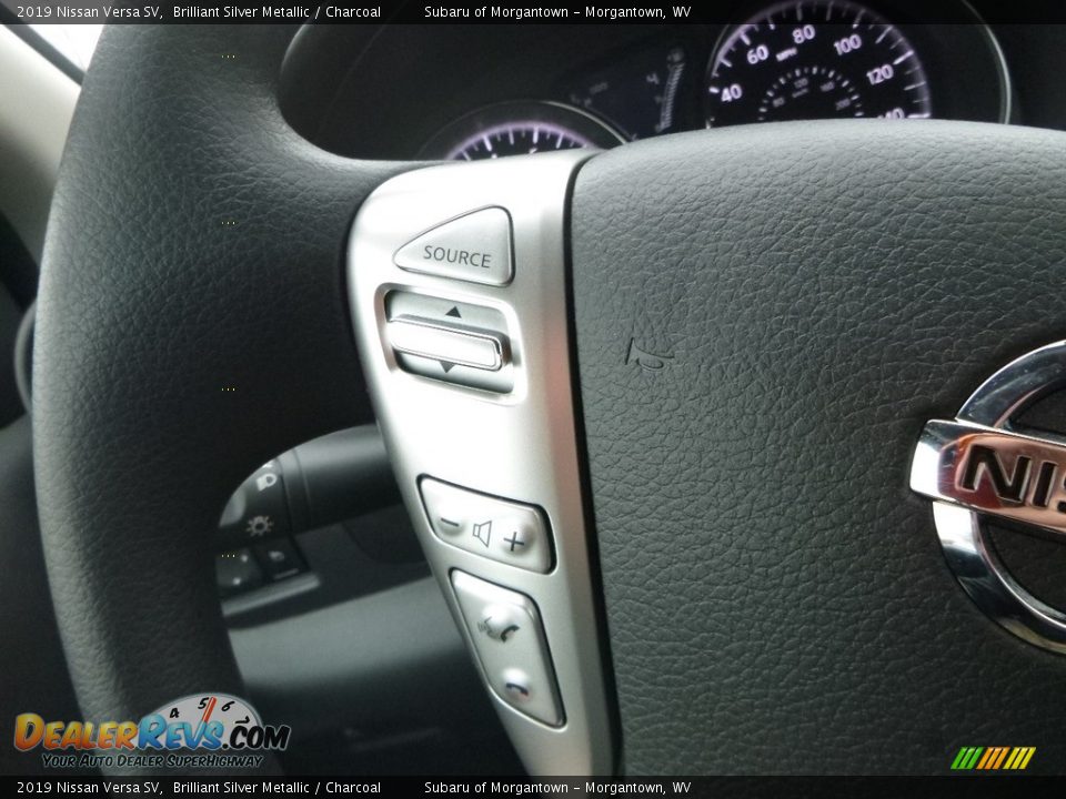 2019 Nissan Versa SV Brilliant Silver Metallic / Charcoal Photo #19