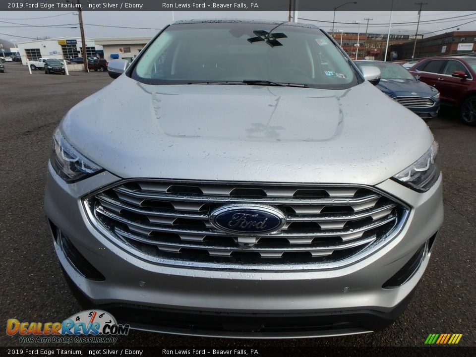 2019 Ford Edge Titanium Ingot Silver / Ebony Photo #8