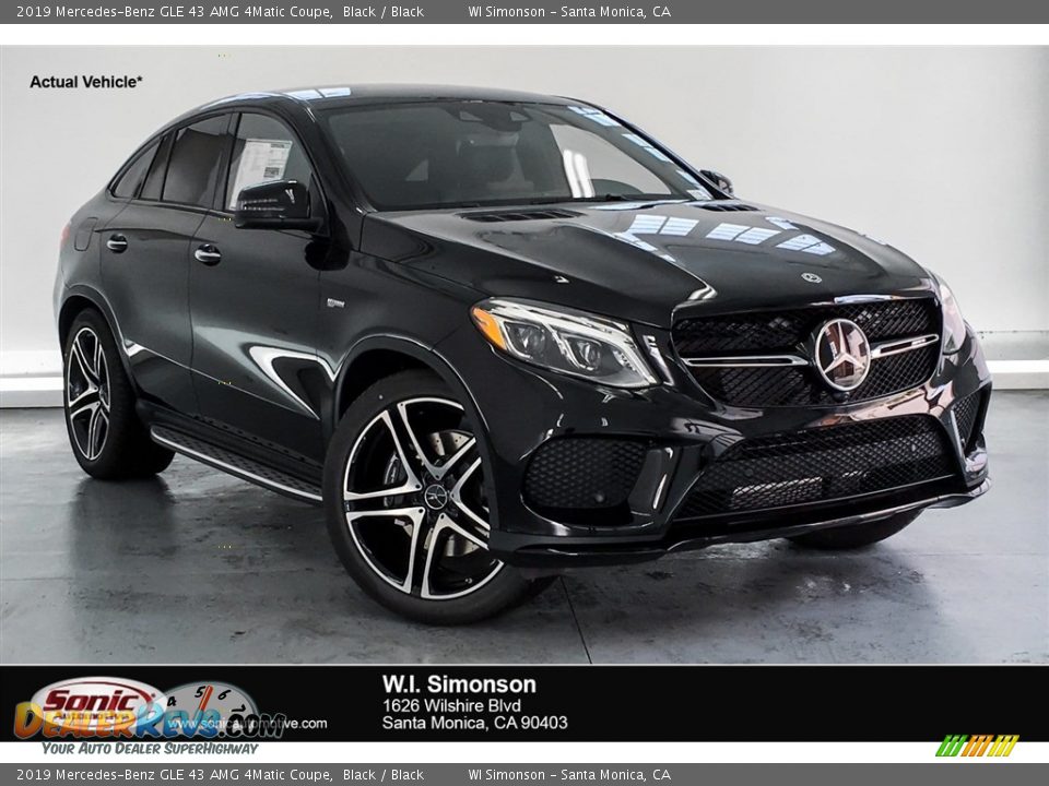 2019 Mercedes-Benz GLE 43 AMG 4Matic Coupe Black / Black Photo #1