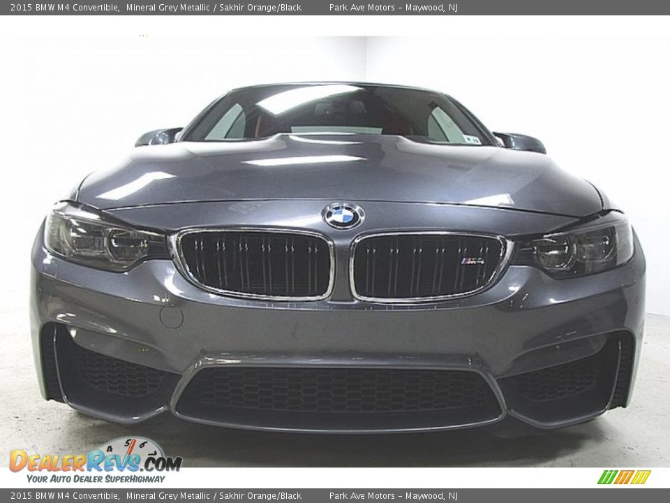 2015 BMW M4 Convertible Mineral Grey Metallic / Sakhir Orange/Black Photo #8