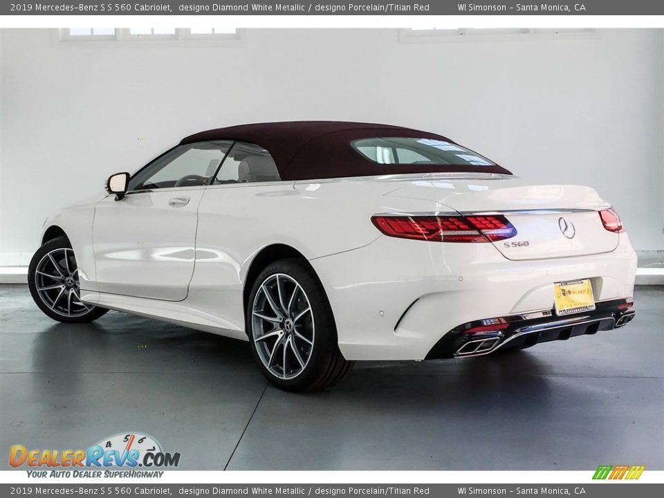 2019 Mercedes-Benz S S 560 Cabriolet designo Diamond White Metallic / designo Porcelain/Titian Red Photo #10