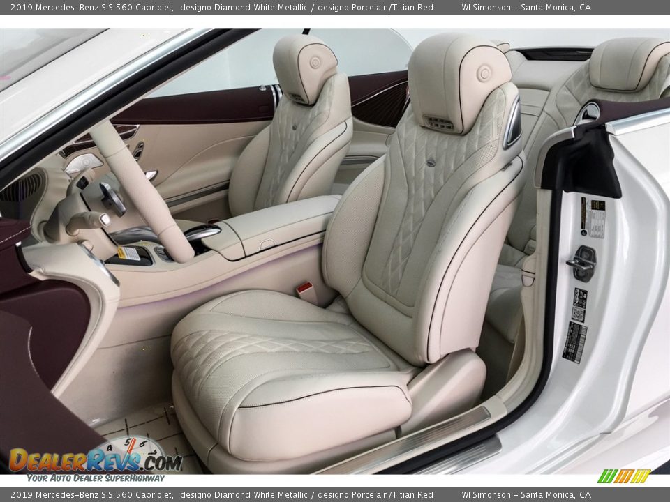 Front Seat of 2019 Mercedes-Benz S S 560 Cabriolet Photo #15
