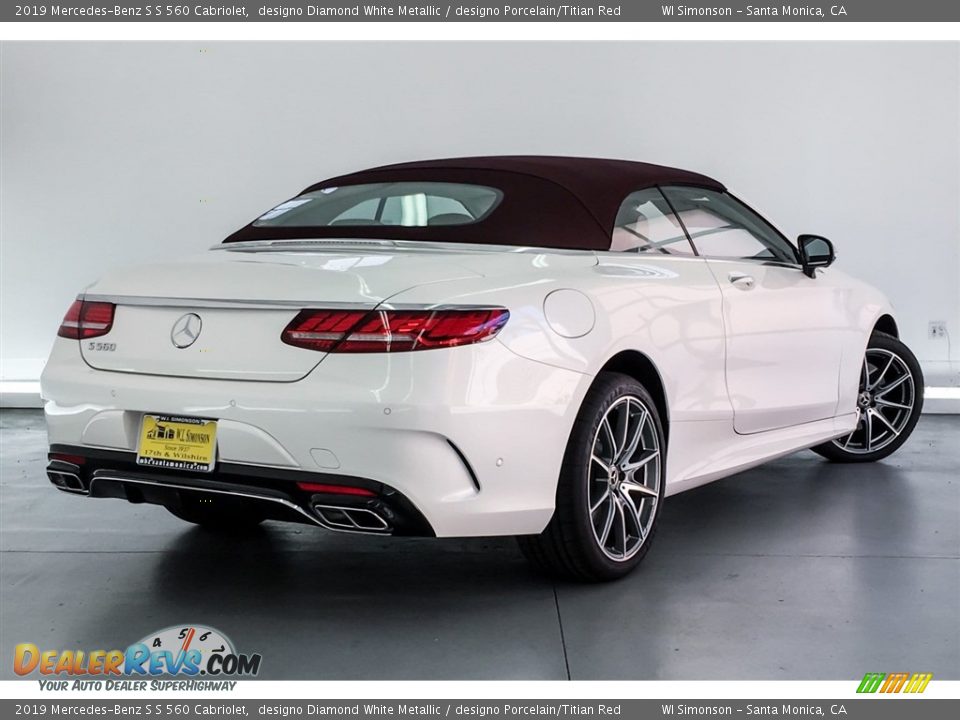 2019 Mercedes-Benz S S 560 Cabriolet designo Diamond White Metallic / designo Porcelain/Titian Red Photo #16