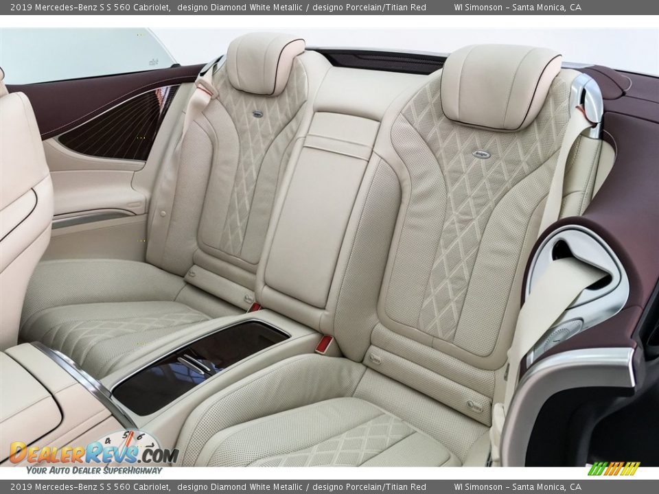Rear Seat of 2019 Mercedes-Benz S S 560 Cabriolet Photo #17