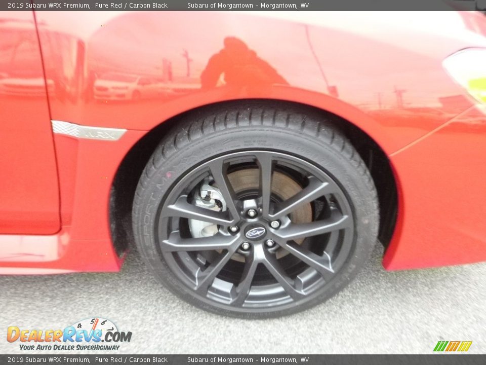2019 Subaru WRX Premium Pure Red / Carbon Black Photo #2