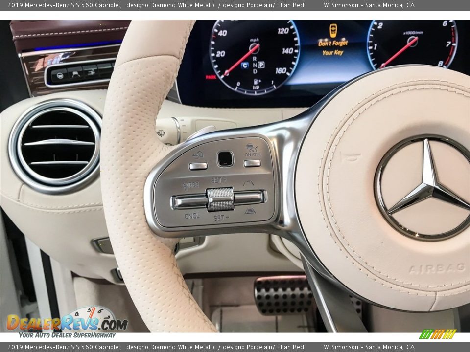 2019 Mercedes-Benz S S 560 Cabriolet Steering Wheel Photo #19