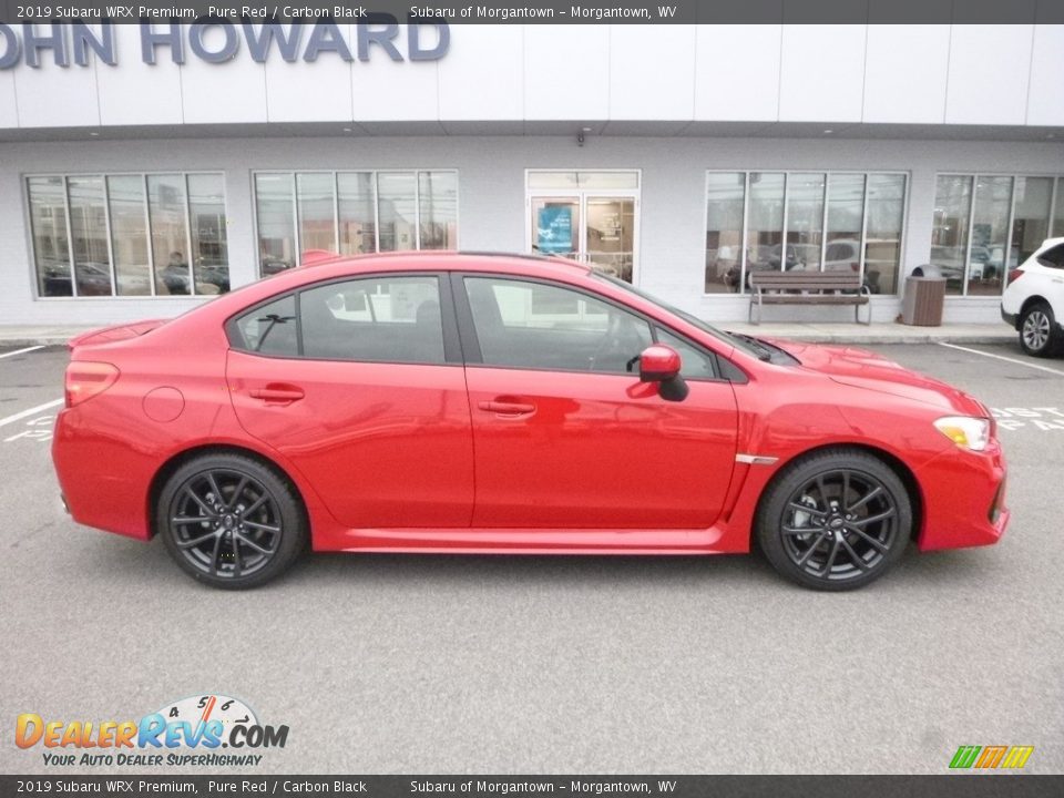 2019 Subaru WRX Premium Pure Red / Carbon Black Photo #3