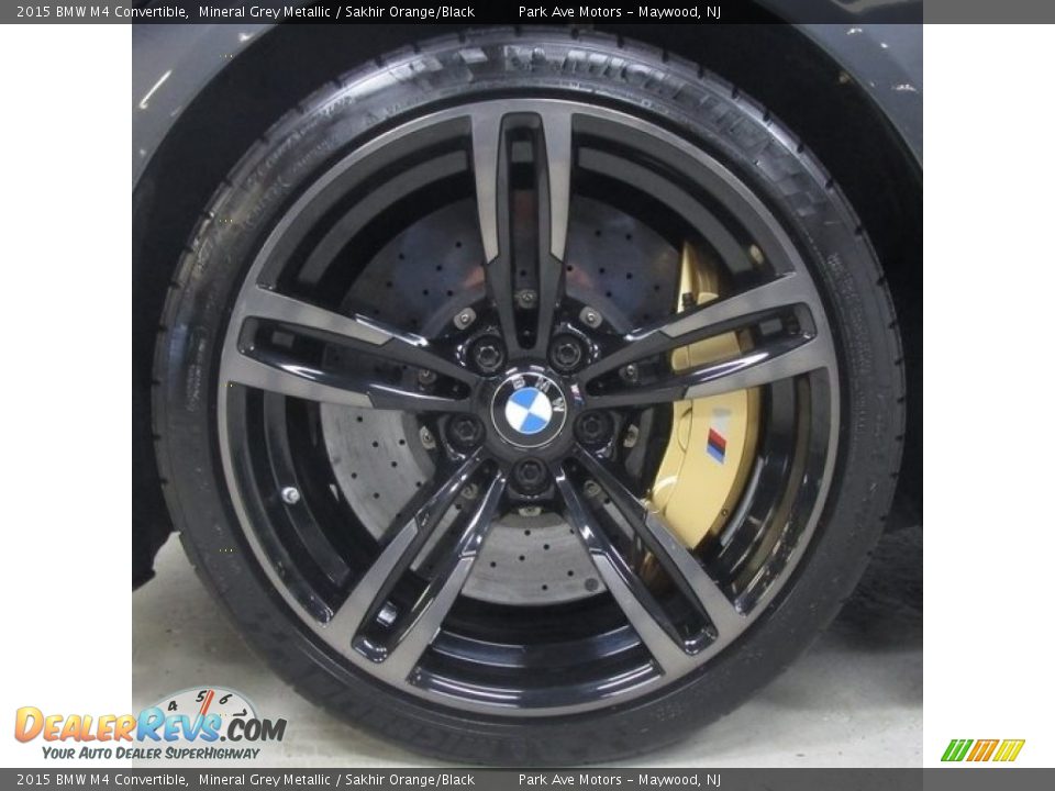 2015 BMW M4 Convertible Mineral Grey Metallic / Sakhir Orange/Black Photo #27