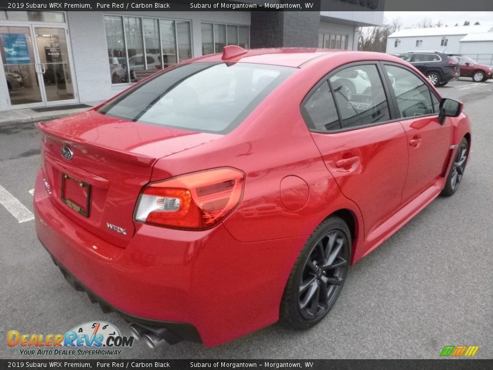 2019 Subaru WRX Premium Pure Red / Carbon Black Photo #4