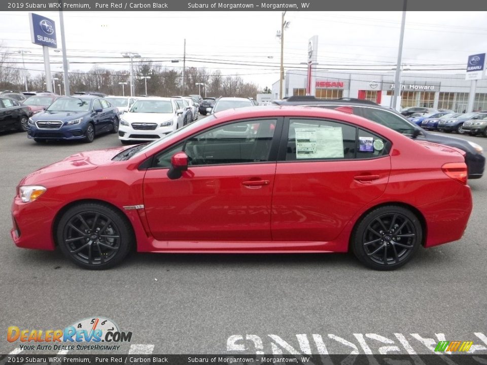2019 Subaru WRX Premium Pure Red / Carbon Black Photo #7