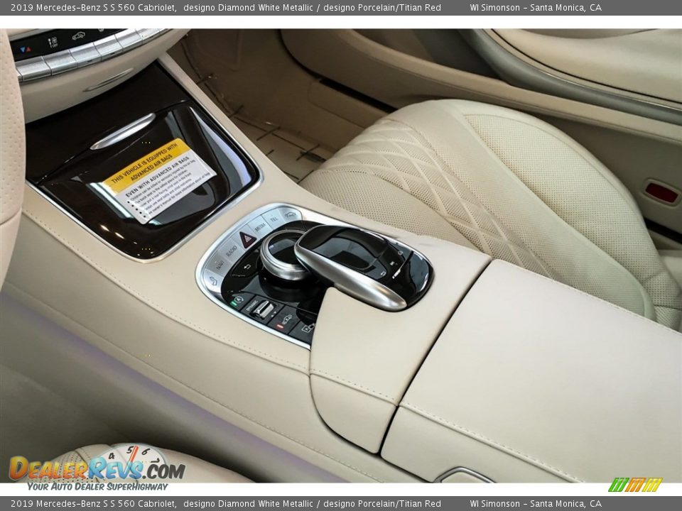 2019 Mercedes-Benz S S 560 Cabriolet designo Diamond White Metallic / designo Porcelain/Titian Red Photo #24