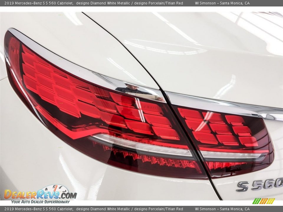 2019 Mercedes-Benz S S 560 Cabriolet designo Diamond White Metallic / designo Porcelain/Titian Red Photo #27