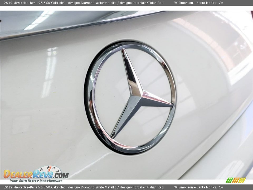 2019 Mercedes-Benz S S 560 Cabriolet designo Diamond White Metallic / designo Porcelain/Titian Red Photo #28