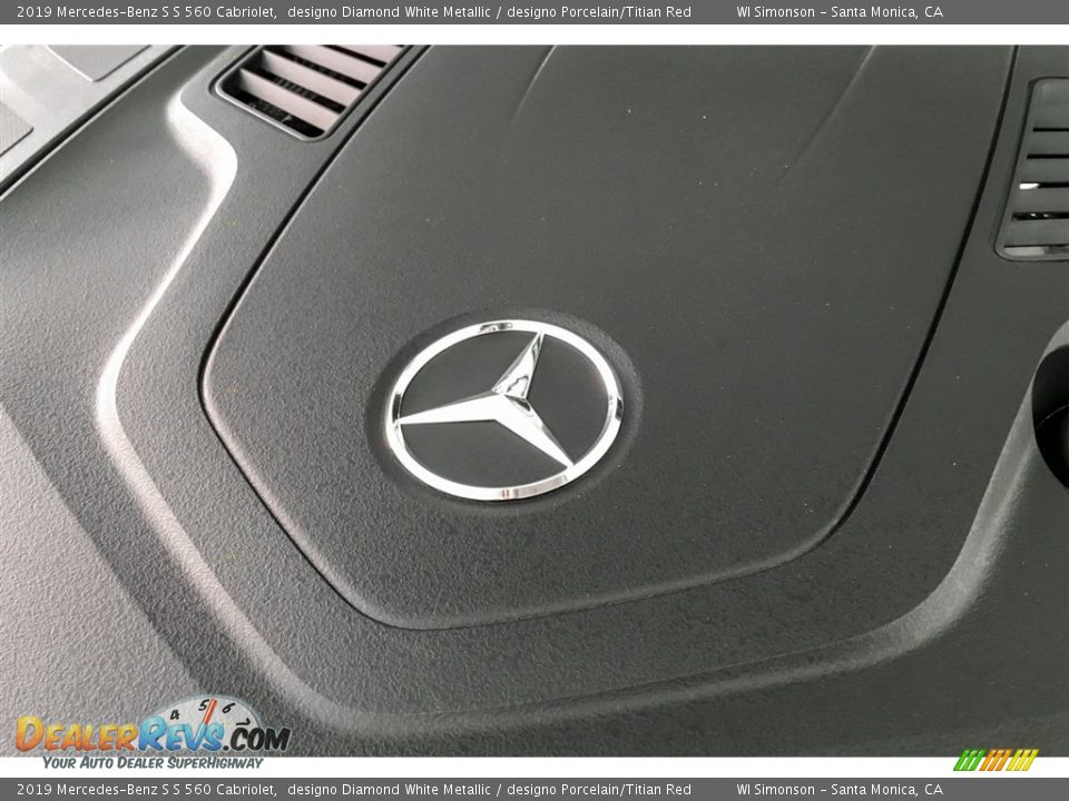 2019 Mercedes-Benz S S 560 Cabriolet designo Diamond White Metallic / designo Porcelain/Titian Red Photo #31