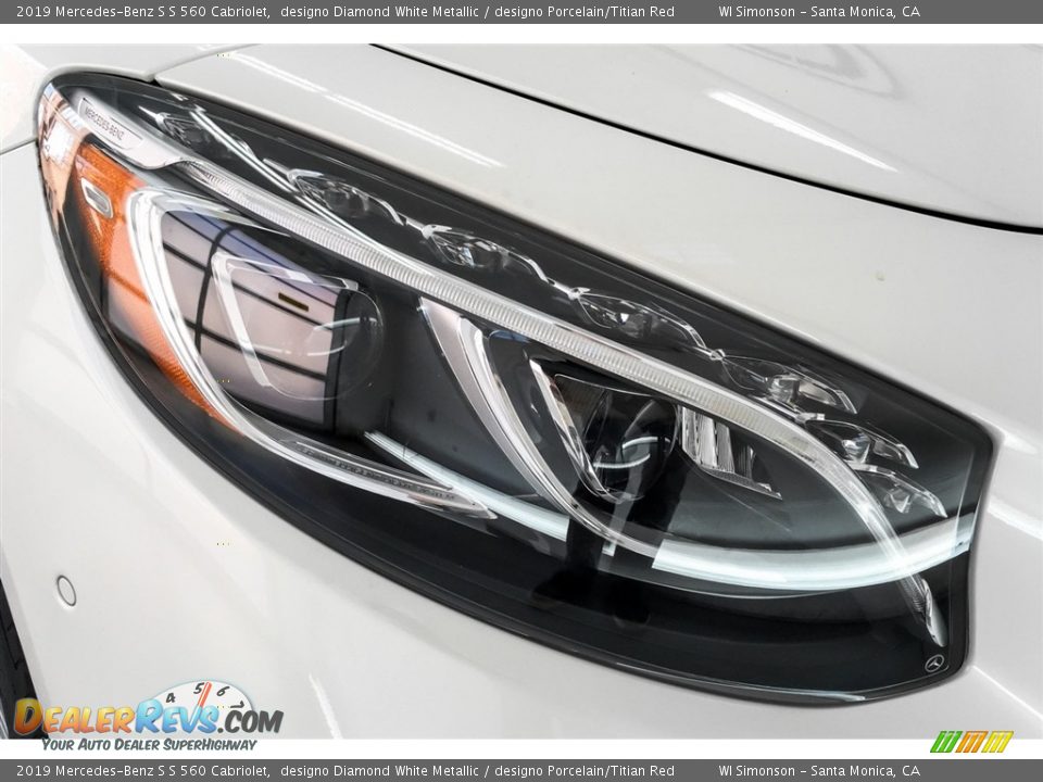 2019 Mercedes-Benz S S 560 Cabriolet designo Diamond White Metallic / designo Porcelain/Titian Red Photo #32