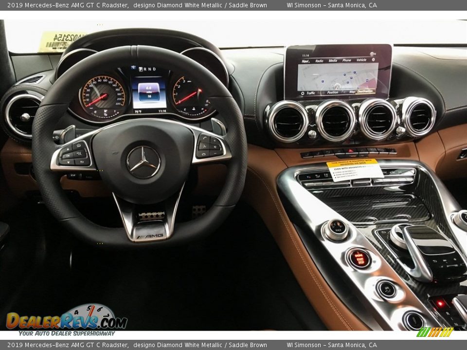 Dashboard of 2019 Mercedes-Benz AMG GT C Roadster Photo #4