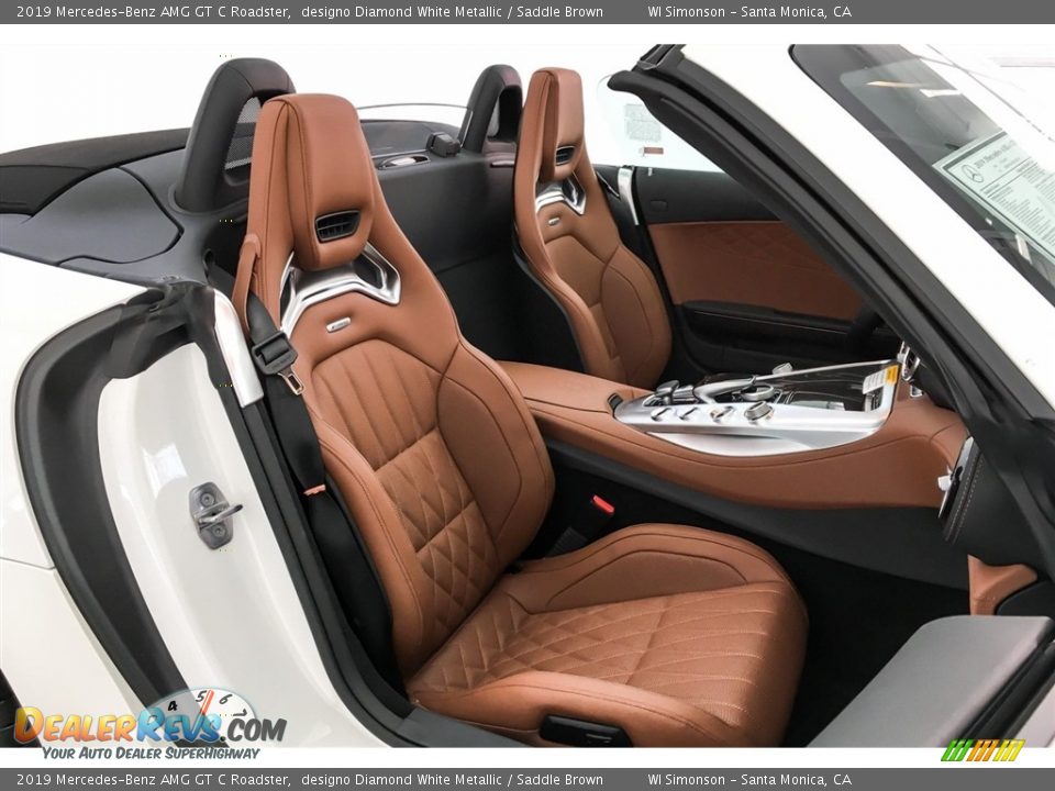 Saddle Brown Interior - 2019 Mercedes-Benz AMG GT C Roadster Photo #6