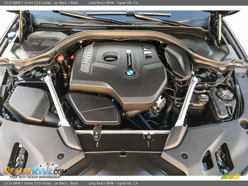 2019 BMW 5 Series 530i Sedan Jet Black / Black Photo #8