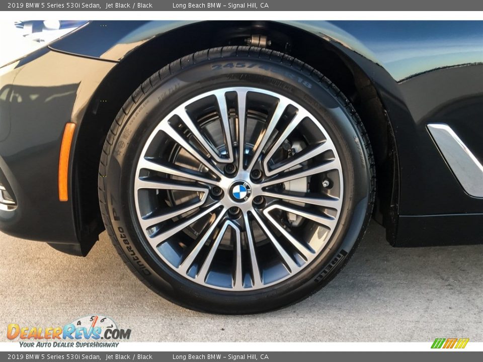 2019 BMW 5 Series 530i Sedan Jet Black / Black Photo #9