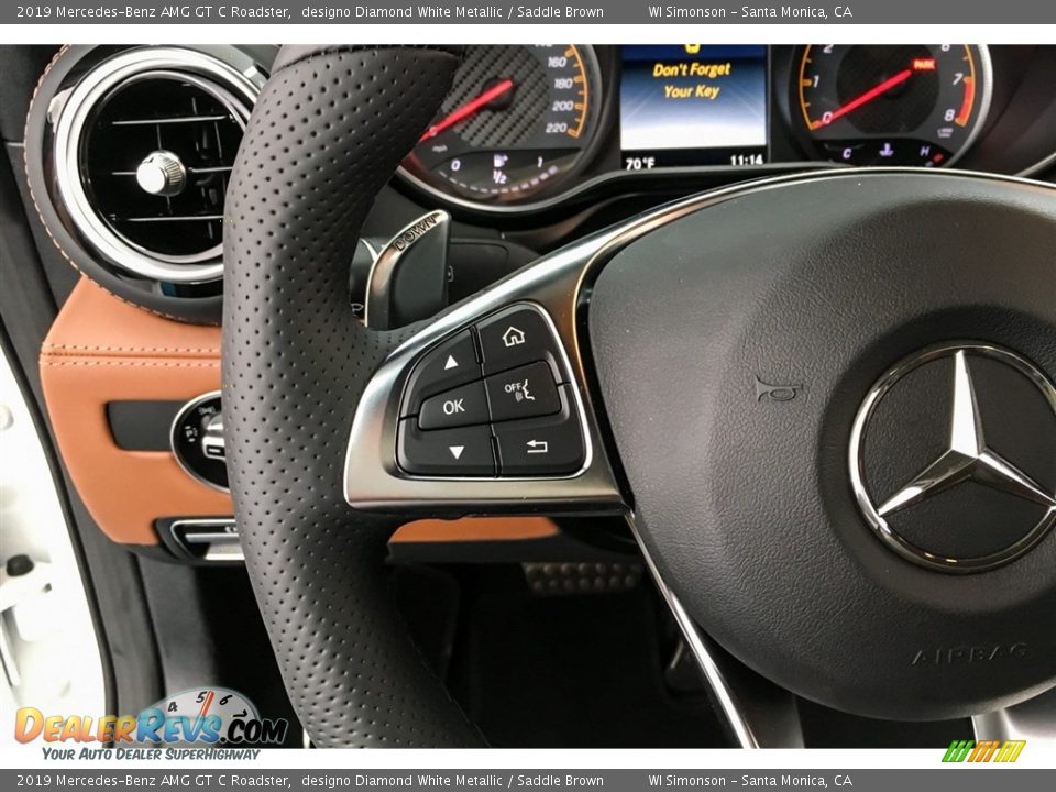 2019 Mercedes-Benz AMG GT C Roadster Steering Wheel Photo #17