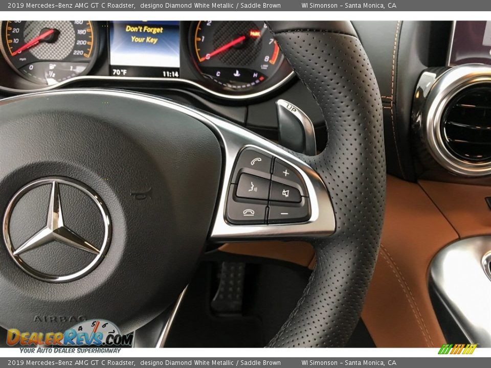 2019 Mercedes-Benz AMG GT C Roadster Steering Wheel Photo #18