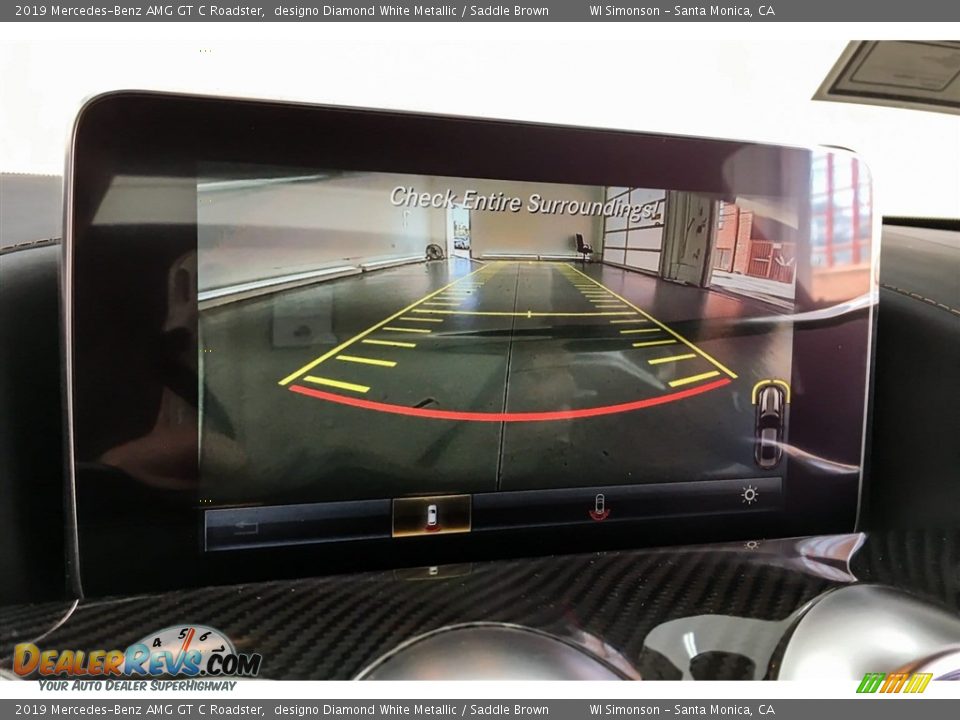 2019 Mercedes-Benz AMG GT C Roadster designo Diamond White Metallic / Saddle Brown Photo #20