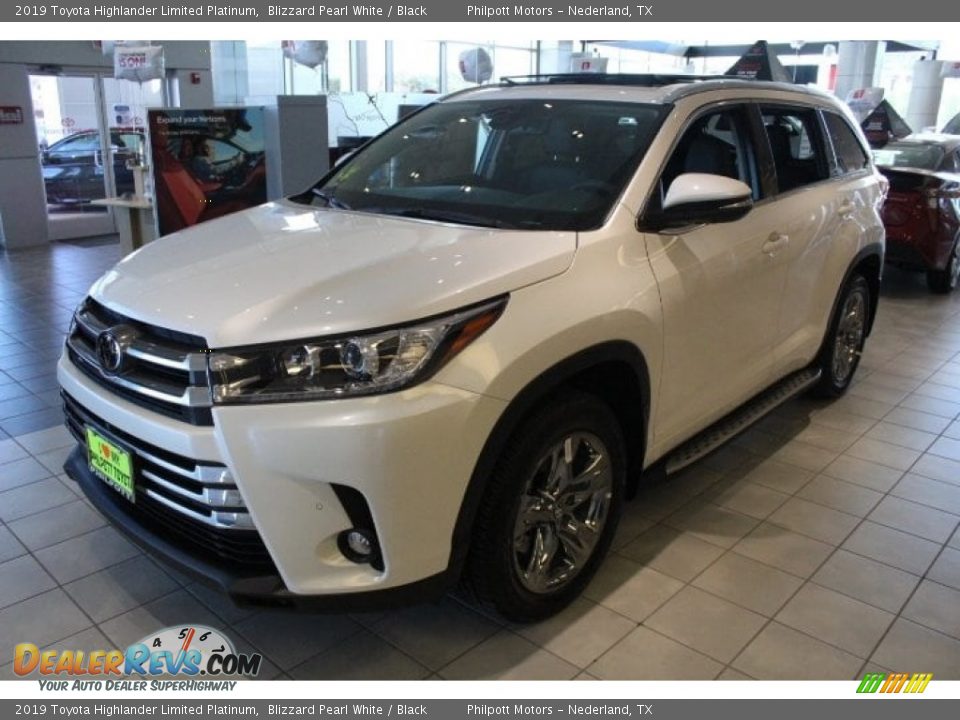 2019 Toyota Highlander Limited Platinum Blizzard Pearl White / Black Photo #4