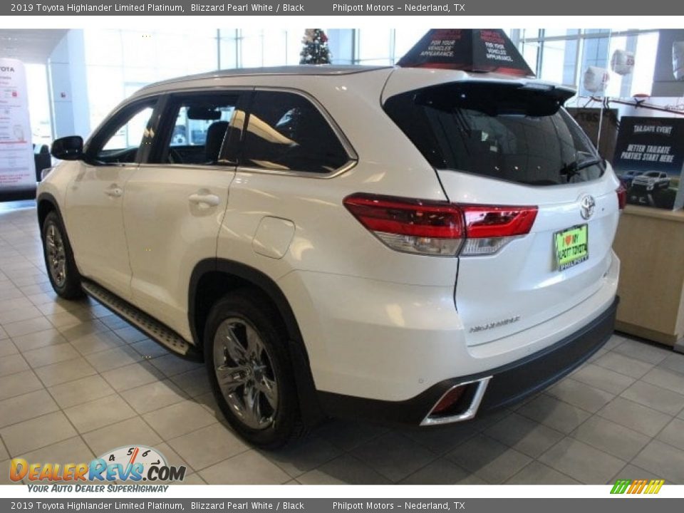 2019 Toyota Highlander Limited Platinum Blizzard Pearl White / Black Photo #7